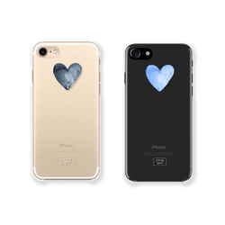 Heart♡　iPhone13 XS iPhoneXR 8 8Plus XS 7 7Plus SE クリアケース 2枚目の画像