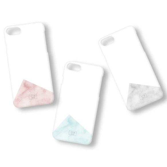 Palette Marble＊グレー　スマホケース iPhoneケース iPhone13 XR Xperia 多機種対応 3枚目の画像