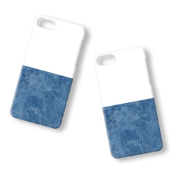 Palette Marble＊藍色　スマホケース iPhoneケース iPhoneXS iPhoneXR 多機種対応 2枚目の画像