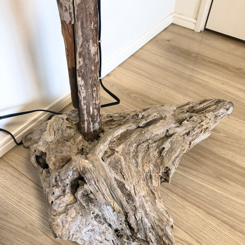 曲がり流木のスタンドライト スタンドライト・テーブルランプ Drift