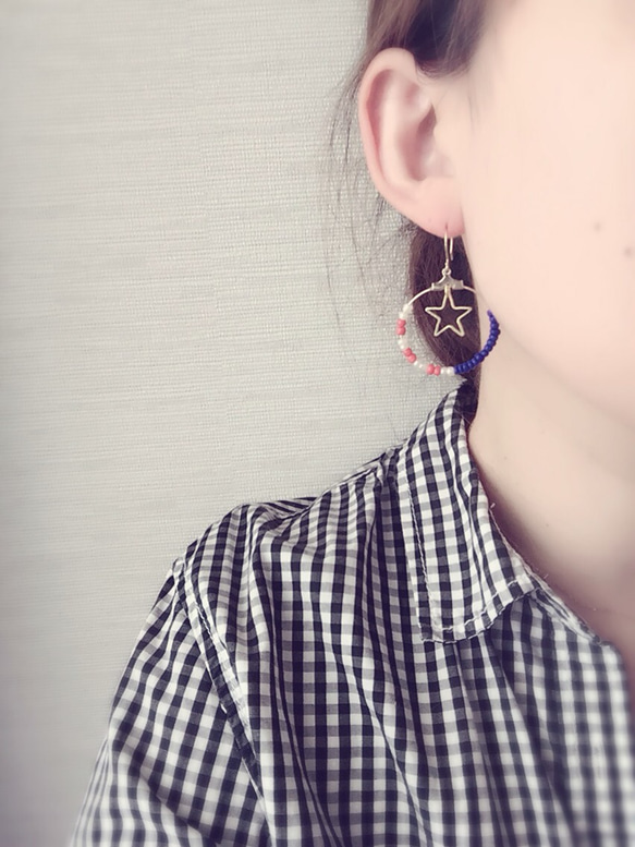 American star hoop pierce 3枚目の画像