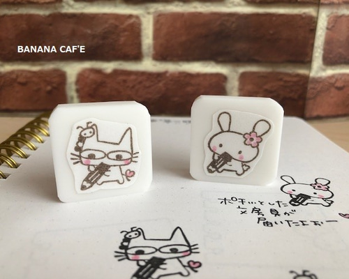 大事なことはメモメモ！ 選べるキャラ うさぎorひのきにゃん（猫