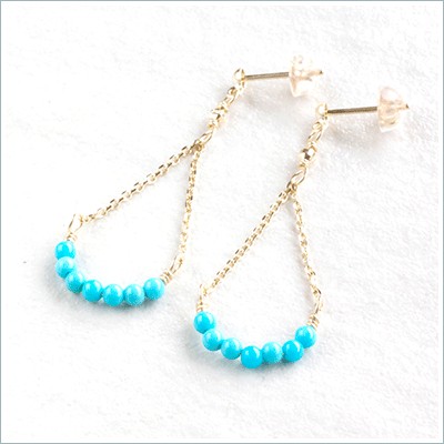 K10 アリゾナターコイズ ピアス swing 4,150円