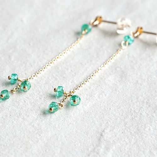 k10エメラルドピアス K10 エメラルド ピアス ピアス（その他） Ratna 通販 3913231