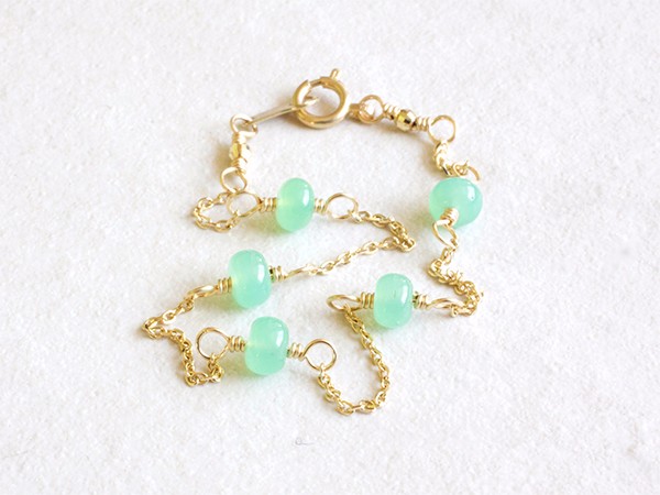 K１０ クリソプレーズ ブレスレット