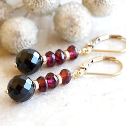 14KGF カイヤナイトチャーム＋フックピアス【ピアス・イヤリング変更