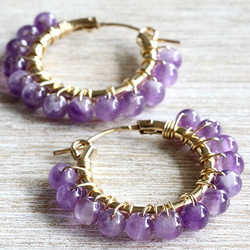 14kgf ピアス イヤリングチャーム✩.*˚ 14KGF カイヤナイトチャーム＋フックピアス【ピアス・イヤリング変更