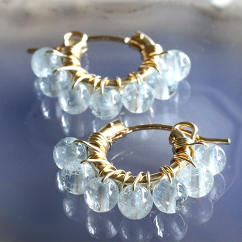 アクア フラワー フープ ピアス ハワイ BellaAnela #630 楽天市場】ハワイアンジュエリー ピアス（レディースジュエリー