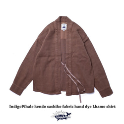 メンズ 草木染め   シャツ Flanel Lhamo shirt 1枚目の画像