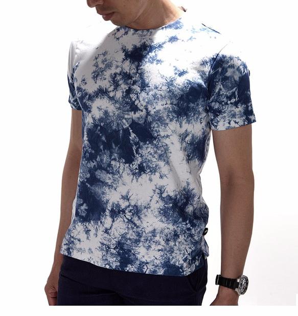 絞り染め Tシャツ shibori tee 2枚目の画像