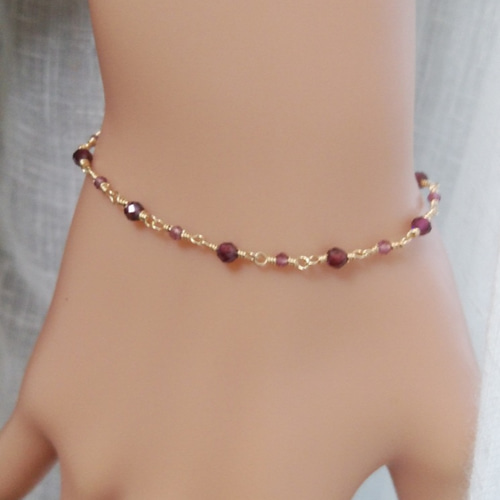 HiMARI パール ロードライトガーネットK10 ブレスレット BALL BRACELET(2JU0367)K10 ブレスレット｜スタージュエリー公式