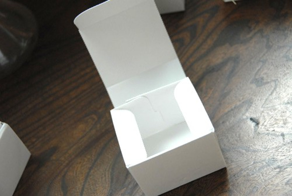 シンプル　紙箱　ホワイトBOX　S　5個　ジャム、クッキーなどに 2枚目の画像