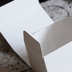 シンプル　紙箱　ホワイトBOX　M　5個　ジャム、クッキーなどに 1枚目の画像