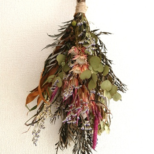 ネイティブフラワーのドライフラワースワッグ② スワッグ lea pua 通販  