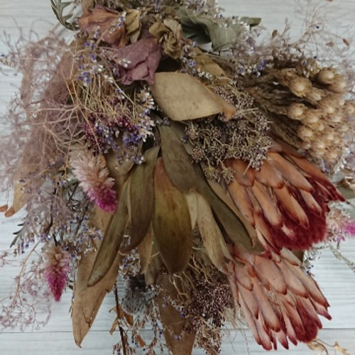 ご予約 ドライフラワースワッグ   大人カラー 大人カラーのドライフラワースワッグ ドライフラワー lea pua 通販