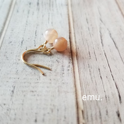 14kgf 小さな天然石ブレスレット～アクアマリン ブレスレット emu.えむ