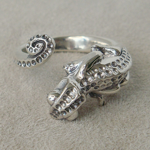 カメレオンリング かめれおん シルバーアクセサリー 動物モチーフ