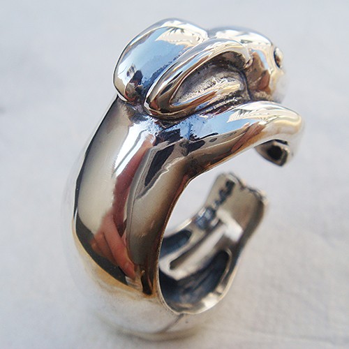 うさぎ（ウサギ）リング【卯】　シルバーアクセサリー　動物　アニマルモチーフ　SV925　ギフト対応