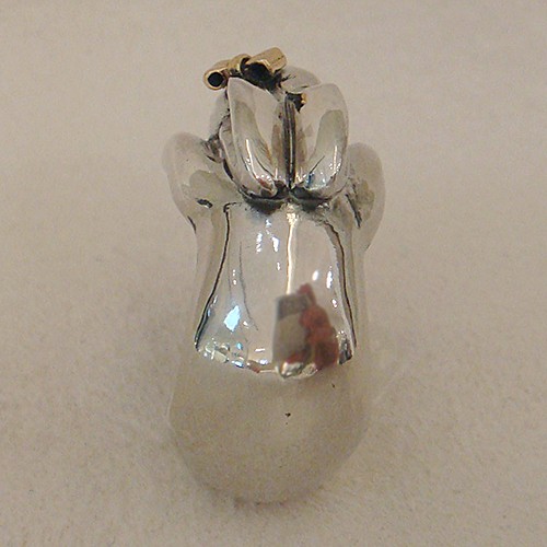 うさぎの花子リング【卯】 シルバーアクセサリー×K18（ピンク