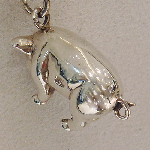 子豚ペンダント シルバーアクセサリー ブタ ぶた 動物 アニマル ギフト
