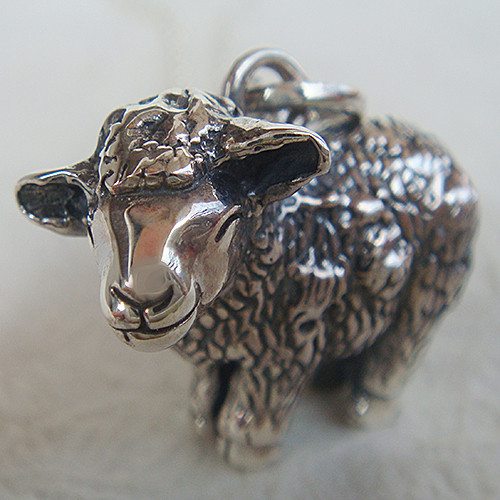 ひつじ（羊）ペンダント【未】 シルバーアクセサリー 動物 アニマル