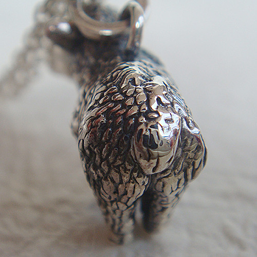 ひつじ（羊）の王様ペンダント【未】 シルバーアクセサリー×K18