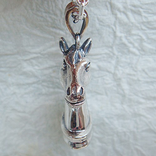 馬（ナイト）ペンダント【午】 シルバーアクセサリー 干支 十二 動物