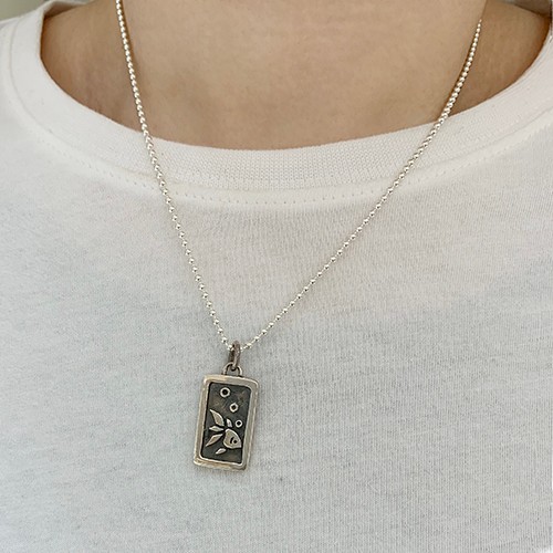 【海】レアペンダント　銀製ペンダント　3点セット　アクセサリー　時代品 金魚柄ペンダント 四季シリーズ【夏】シルバーアクセサリー 和物 和柄