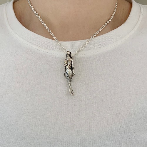 ペンダント　ネックレス　シルバー　925 ゾウ　天使　人魚　音符　バイク SV925 シルバー ペンダント 《8分音符》 k24メッキ仕上 音楽