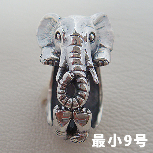 【国内即発】≪chibi jewels≫ゾウ モチーフ シルバーC型リング 国内即発】≪chibi jewels≫ゾウ モチーフ シルバーC型リング