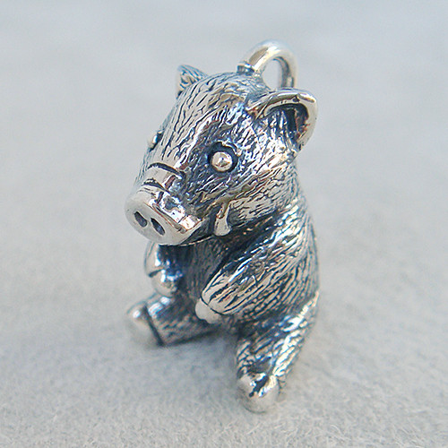 うりぼうペンダント【亥】 シルバーアクセサリー ウリ坊 いのしし
