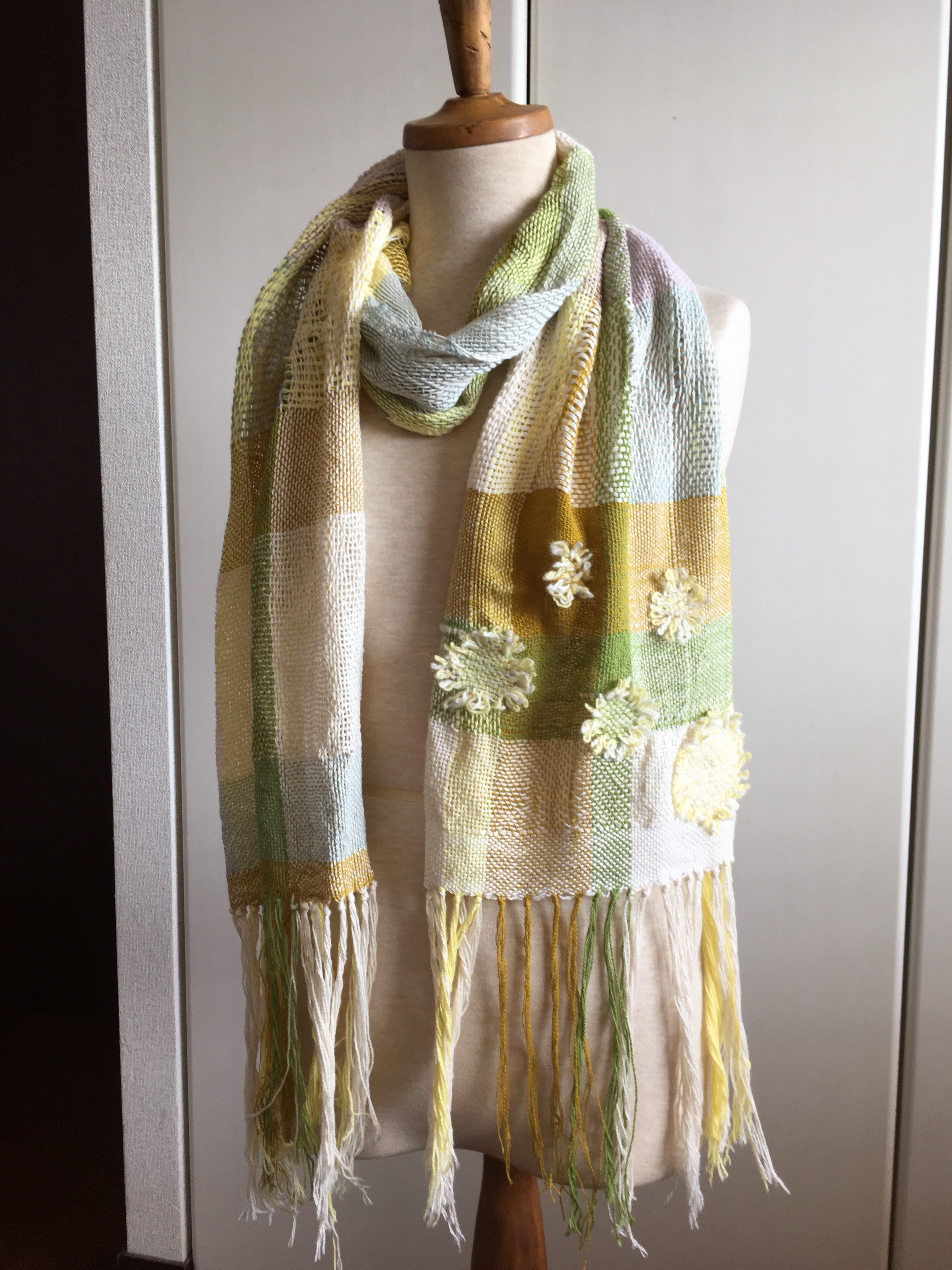 手織りストール