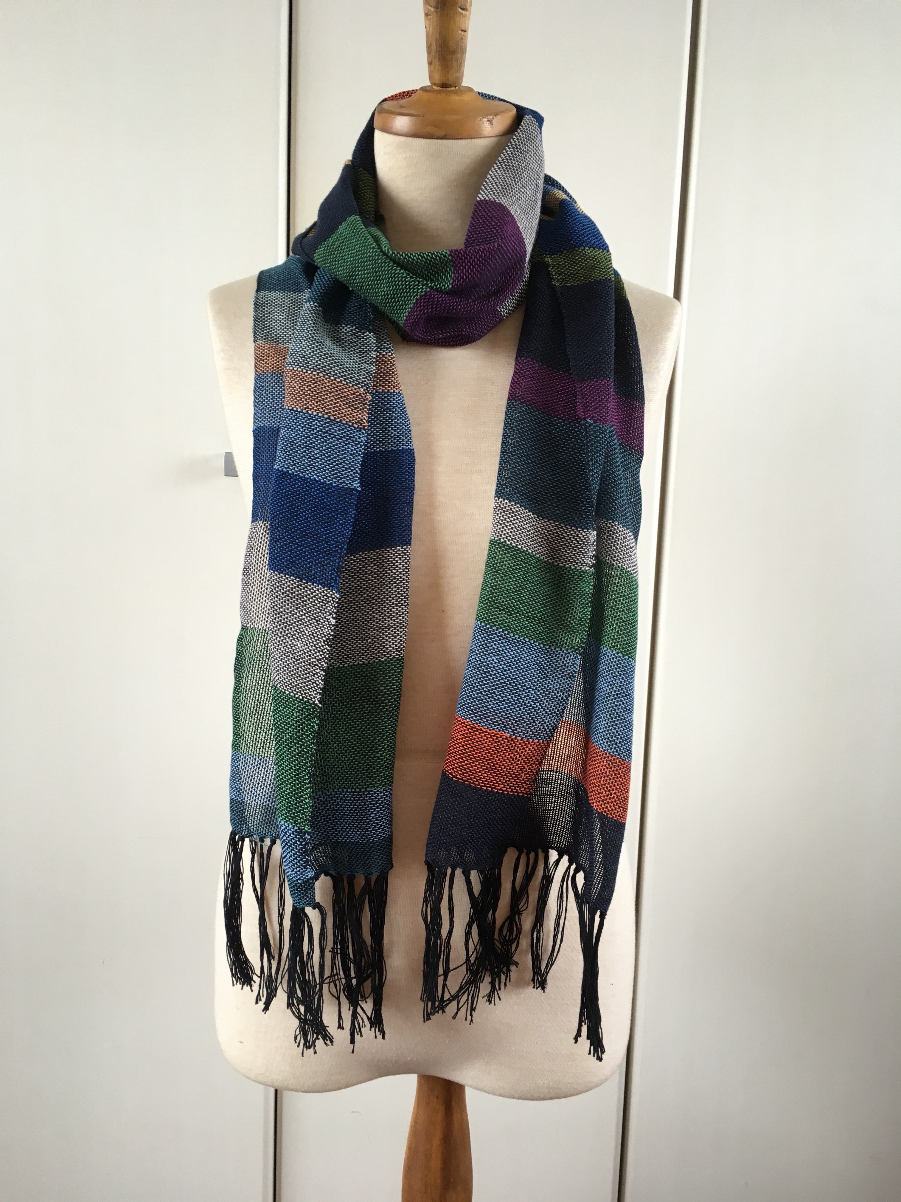 手織りストール