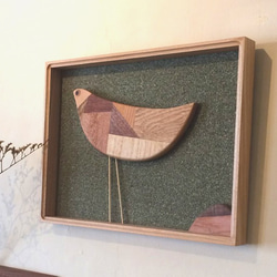 鳥のレリーフ　（グリーン） 6枚目の画像