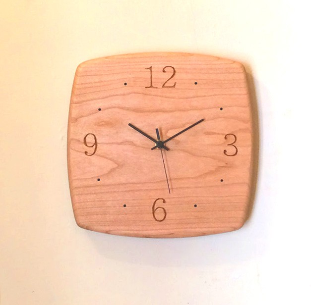 掛け時計　”sally”　チェリー （受注製作）