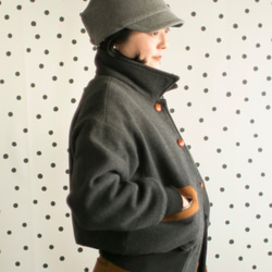 ◇送料無料◇ PomPom Wool cap　レディース Women【 グレー Gray 】冬の帽子 4枚目の画像