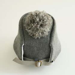 ◇送料無料◇ PomPom Wool cap　レディース Women【 グレー Gray 】冬の帽子 6枚目の画像