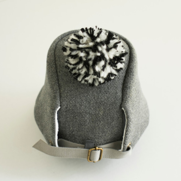 ◇送料無料◇ PomPom Wool cap　レディース Women【 グレー Gray 】冬の帽子 7枚目の画像