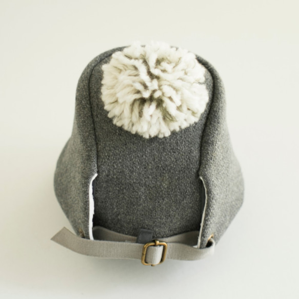 ◇送料無料◇ PomPom Wool cap　レディース Women【 グレー Gray 】冬の帽子 8枚目の画像