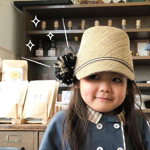 KAMILAVKA カミラフカ 麦わら帽子 キャップ 麦わら ぽんぽん KAMILAVKA カミラフカ 麦わら帽子 キャップ 麦わら ぽんぽん