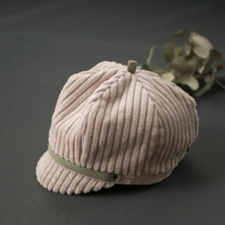 コーデュロイのふわふわ帽子｜58 レディース 2枚目の画像