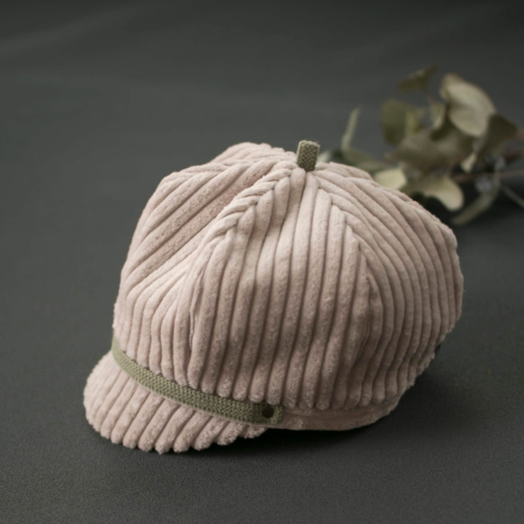 コーデュロイのふわふわ帽子｜58 レディース 2枚目の画像