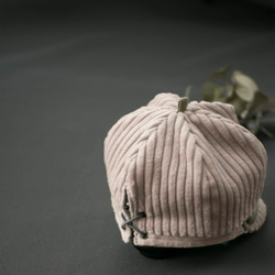 コーデュロイのふわふわ帽子｜58 レディース 3枚目の画像