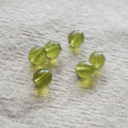 1960's Olive Glass Beads (12pcs) 2枚目の画像