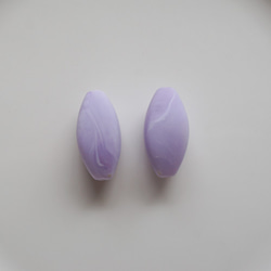 1980's Matte Purple Beads (2pcs) 2枚目の画像