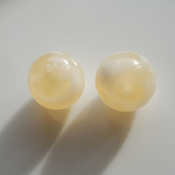 Lemon Marble  Beads (4pcs) 4枚目の画像