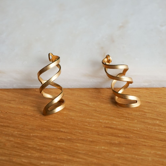 Twist Brass Charm (2pcs) 3枚目の画像