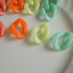 Acrylic Chain Parts 【20pcs】 -Pastel- 8枚目の画像