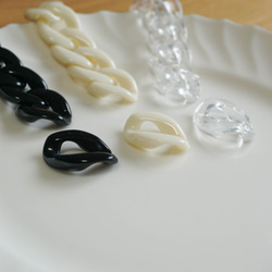 Acrylic Chain Parts 【20pcs】 -Monotone- 5枚目の画像