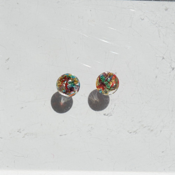 1960's Multi Color Cabochon (2pcs) 2枚目の画像